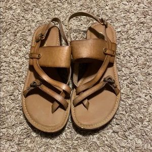 Brown strap sandals